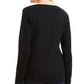 Karen Scott Women's Cotton Festive Catwalk Top Black Size X-Large