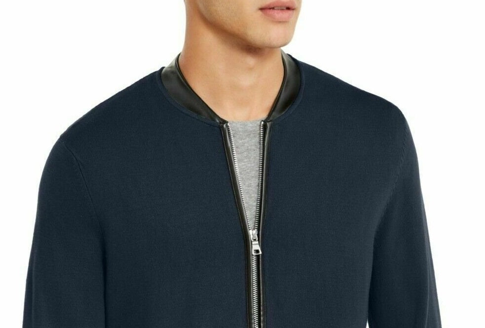 INC International Concepts Men's Zip-Front Cardigan Dark Blue Size XXX-Large