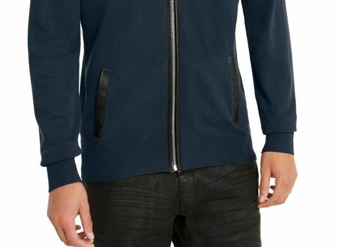 INC International Concepts Men's Zip-Front Cardigan Dark Blue Size XXX-Large