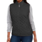 Karen Scott Women's Quilted Puffer Vest Black Size Petite Small