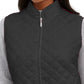 Karen Scott Women's Quilted Puffer Vest Black Size Petite Small