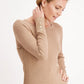 JM Women's Collection Metallic Round-Neck Stud-Cuff Sweater Gold Size XX Large