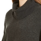 Style & Co Women's Mixed Stitch Ribbed Turtleneck Tunic Sweater Grey Size Small