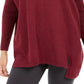 Style & Co Women's V-Neck Tunic Sweater Red Size XX-Large