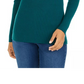 Style & Co Women's Ribbed Turtleneck Sweater Dark Green Size Large
