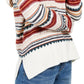 Style & Co Women's Striped Studded Sweater Beige Size Large