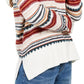 Style & Co Women's Striped Studded Sweater Beige Size Small