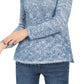 Style & Co Women's Textured Eyelash Sweater Blue Size XX-Large