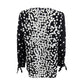 Alfani Women's Ruched Tie-Sleeve Top Black Size Small