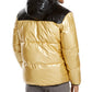 Alfani Men's Colorblocked Hooded Puffer Coat Yellow Size Medium