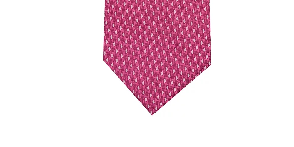 Alfani Men's Slim Neat Tie Pink Size Regular