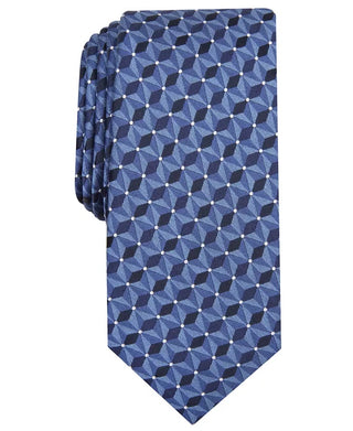 Alfani Men's Slim Geometric Tie Dark Blue Size Regular