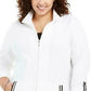 Karen Scott Women's Sport French Terry Ribbon-Trim Jacket White Size Extra Large