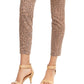 Style & Co Women's Curvy-Fit Skinny Printed Jeans Red Size 10