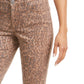 Style & Co Women's Curvy-Fit Skinny Printed Jeans Wild Puma Size 10