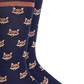 Bar III Men's Fox Socks Blue Size Regular
