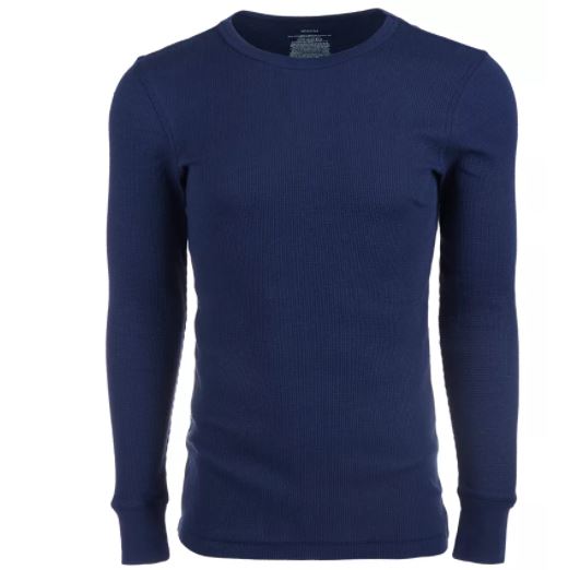 Alfani Men's Thermal Shirt Navy Size XX-Large