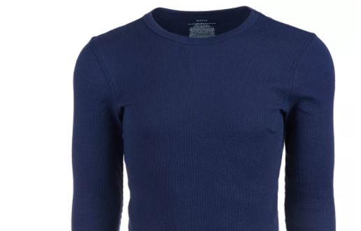 Alfani Men's Thermal Shirt Navy Size XX-Large