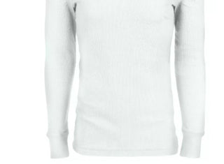 Alfani Men's Thermal Shirt White Size Small