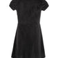 Epic Threads Toddler Girls Ruffle-Front Velvet Dress Black Size 4T