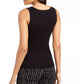 Alfani Women's Sleeveless Scoop Neck Sweater Black Size Large