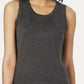 Charter Club Women's Sleeveless Crew Neck Sweater Grey Size Medium