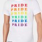 INC International Concepts Men's Rainbow Pride Graphic T-Shirt White Size XXX-Large