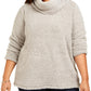 Style & Co Women's Plus Size Cowlneck Faux Sherpa Sweater Gray Size Extra Large