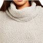 Style & Co Women's Plus Size Cowlneck Faux Sherpa Sweater Gray Size Extra Large