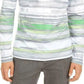 Alfani Men's Stripe T-Shirt Green Size XX-Large