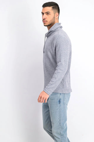 Alfani Men's Funnel-Neck Hooded Sweatshirt Blue Size Extra Large