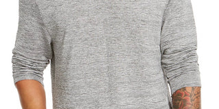 Alfani Men's Crinkle Textured T-Shirt Grey Size X-Large