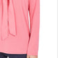 Charter Club Women's Woven Tie Top Pink Size Small