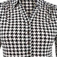 Charter Club Women's 3/4 Sleeve Printed Polo Top Black Size X-Large