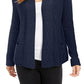 Charter Club Women's Cotton Open-Front Cardigan Blue Size Large