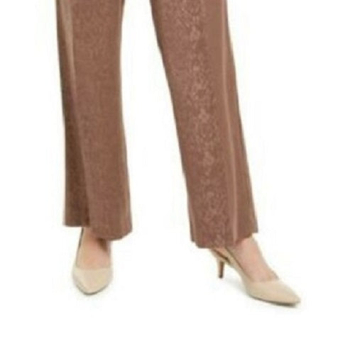 Alfani Women's Wide-Leg Pants Brown Size 10