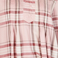 Style & Co Women's Plaid Split-Neck Top Bright Red Size Small