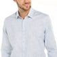 Alfani Men's Classic-Fit Abstract Plaid Shirt Blue Size Large