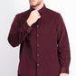 Alfani Men's Classic-Fit Corduroy Shirt Wine Size Medium