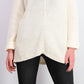 Charter Club Women's Cotton Textured V-Neck Sweater White Size Extra Large