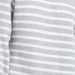 Charter Club Women's Striped Mockneck Sweater Gray Size Large