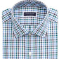 Club Room Men's Classic/Regular-Fit Stretch Wrinkle-Resistant Gingham Dress Shirt Navy Size 15.5X34-35