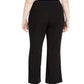 INC International Concepts Women's Plus Size High-Waist Trousers Black Size Small Petite