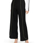 INC International Concepts Women's Petite Studded Crepe Wide-Leg Pants Black Size Petite Large