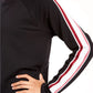 Ideology Women's Varsity Stripe French Terry Sweatshirt Black Size Small