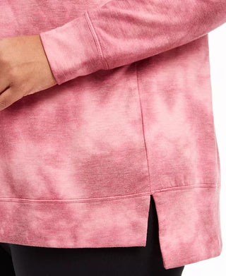 Ideology Women's Plus Size Tie-Dye Sweatshirt Purple Size XXX-Large