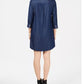 Karen Scott Women's Cotton Chambray Shirt dress Navy Size X-Large
