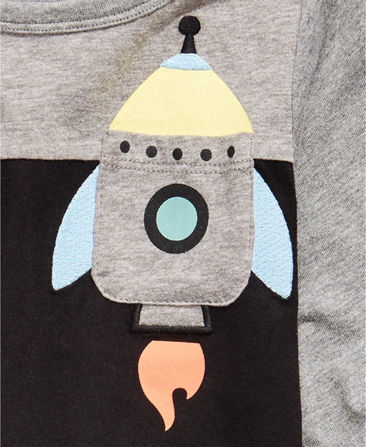 First Impressions Baby Boys Rocket Print Pocket T-Shirt Black Size 24MOS