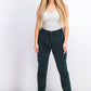 Charter Club Women's Lexington Corduroy Tummy-Control Pants Dark Green Size 6