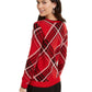 Charter Club Women's Plaid Crewneck Family Sweater Red Size X-Small
